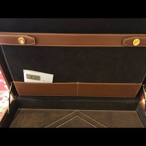 *New!* Loewe leather briefcase: never been used!
